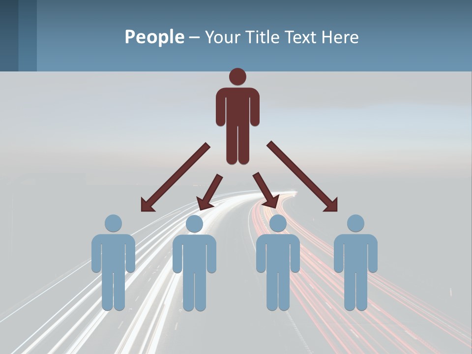 Dark Highway Nobody PowerPoint Template