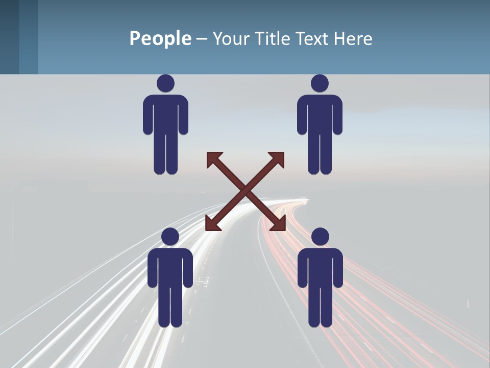 Dark Highway Nobody PowerPoint Template