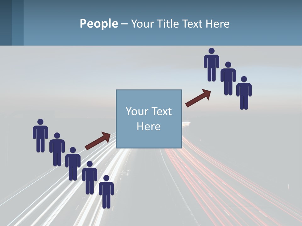 Dark Highway Nobody PowerPoint Template