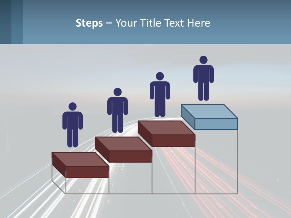 Dark Highway Nobody PowerPoint Template