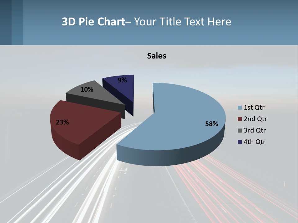 Dark Highway Nobody PowerPoint Template