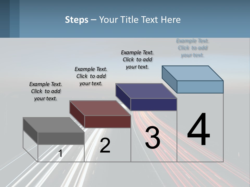 Dark Highway Nobody PowerPoint Template