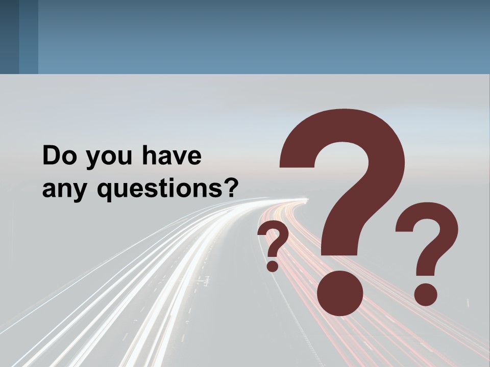 Dark Highway Nobody PowerPoint Template