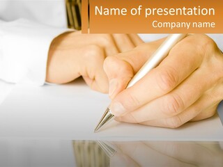 Letter Ideas Agreement PowerPoint Template