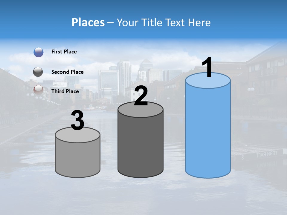 A Large Body Of Water With A City In The Background PowerPoint Template