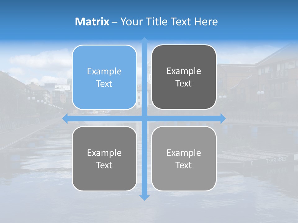 A Large Body Of Water With A City In The Background PowerPoint Template