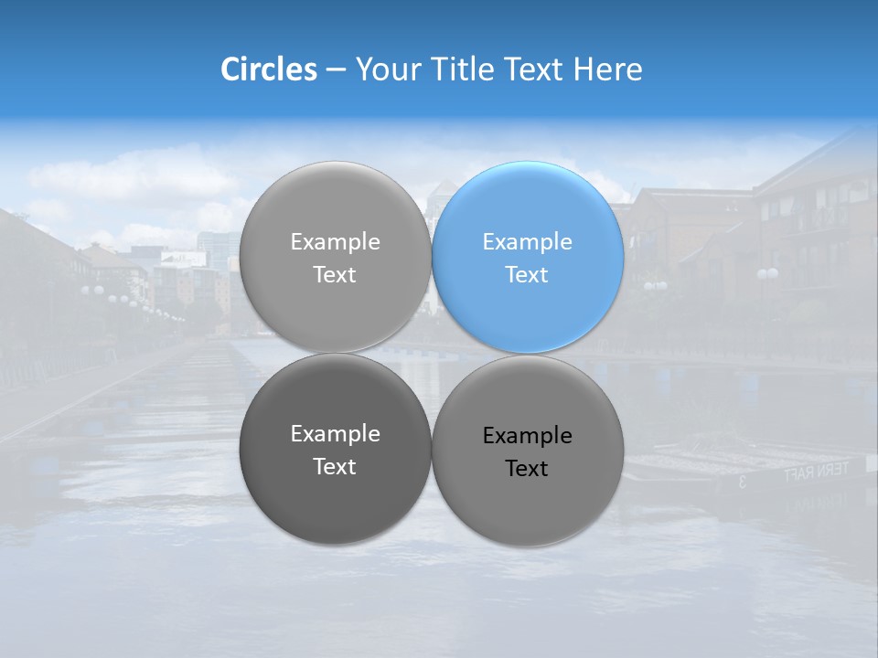 A Large Body Of Water With A City In The Background PowerPoint Template