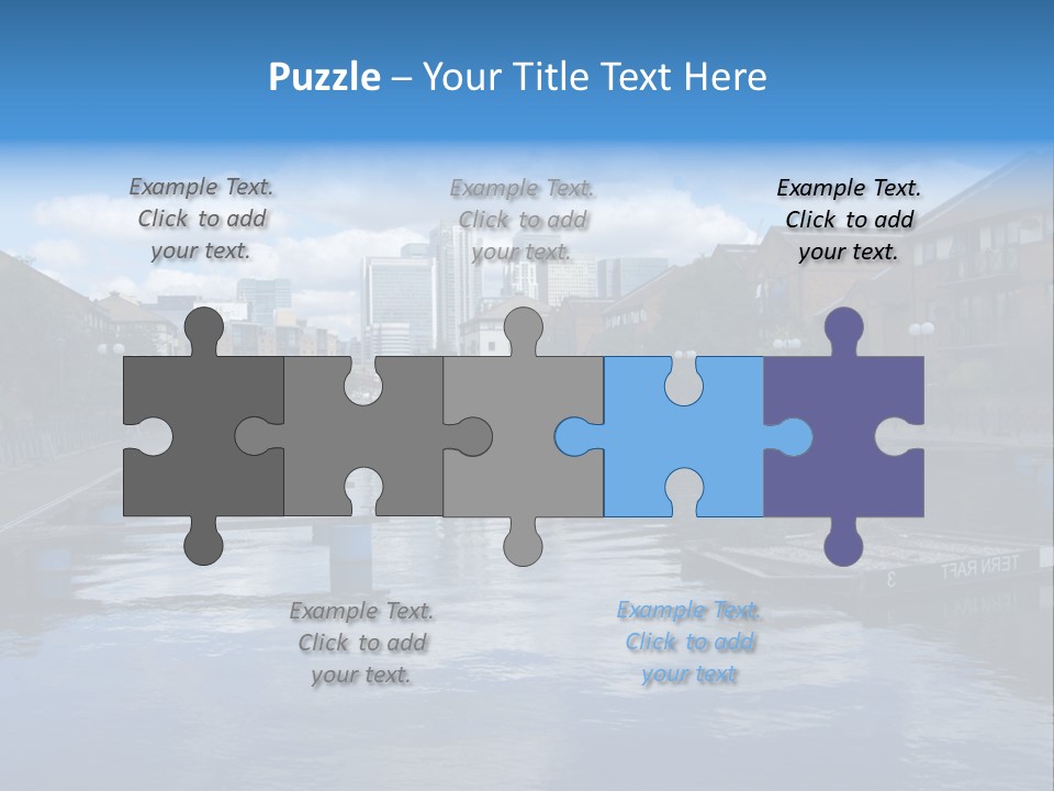 A Large Body Of Water With A City In The Background PowerPoint Template