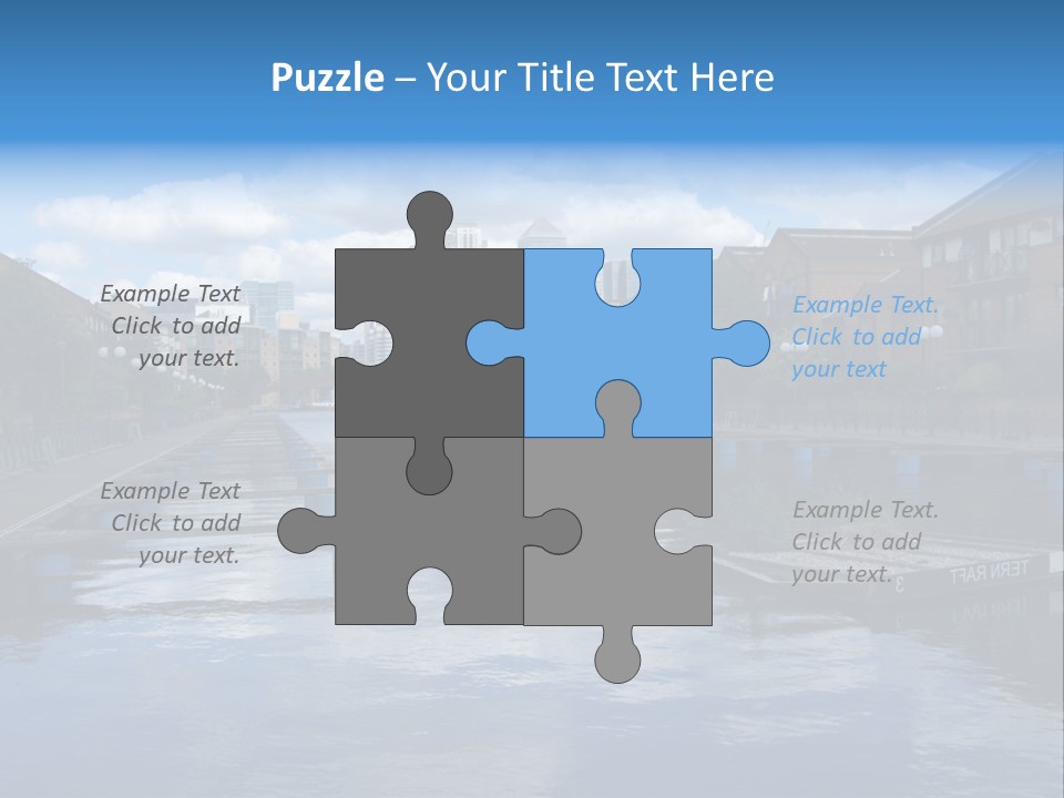 A Large Body Of Water With A City In The Background PowerPoint Template