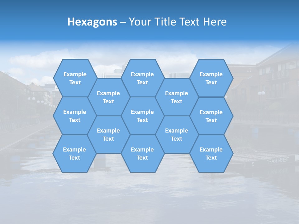 A Large Body Of Water With A City In The Background PowerPoint Template