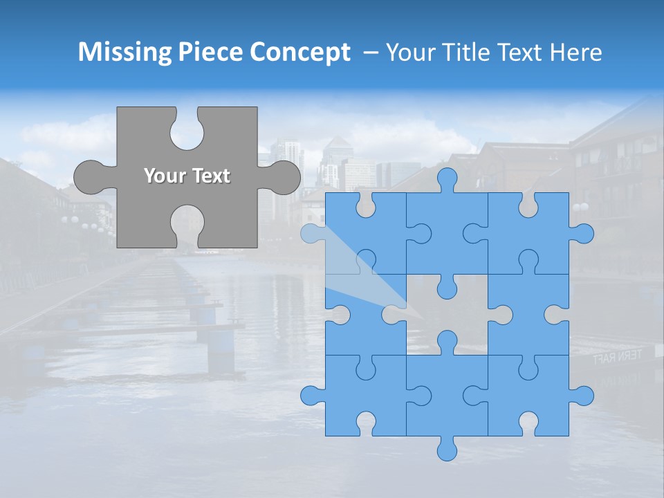 A Large Body Of Water With A City In The Background PowerPoint Template