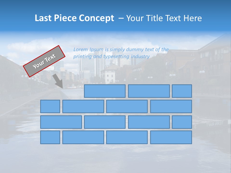 A Large Body Of Water With A City In The Background PowerPoint Template