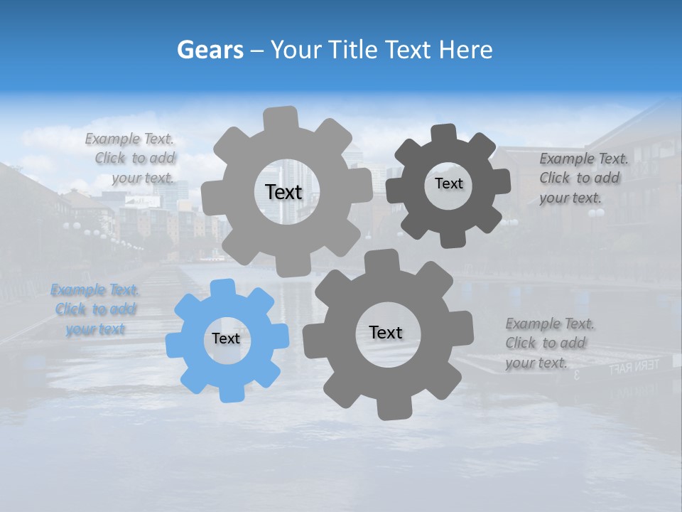 A Large Body Of Water With A City In The Background PowerPoint Template