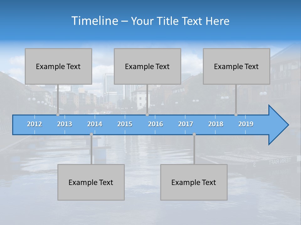 A Large Body Of Water With A City In The Background PowerPoint Template