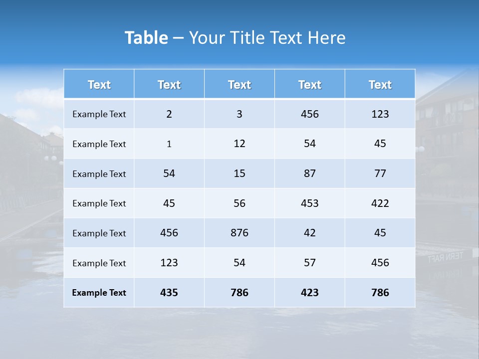 A Large Body Of Water With A City In The Background PowerPoint Template