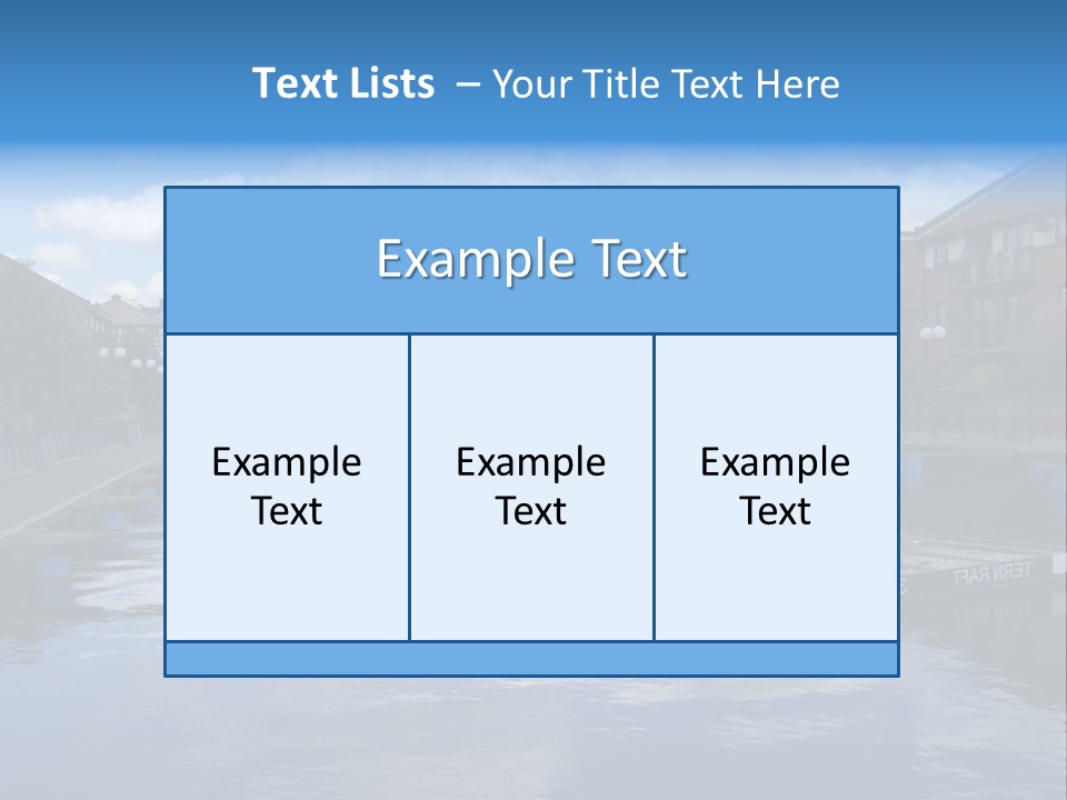 A Large Body Of Water With A City In The Background PowerPoint Template