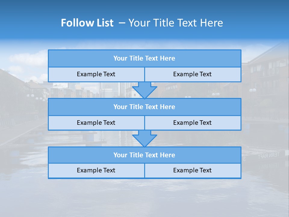 A Large Body Of Water With A City In The Background PowerPoint Template