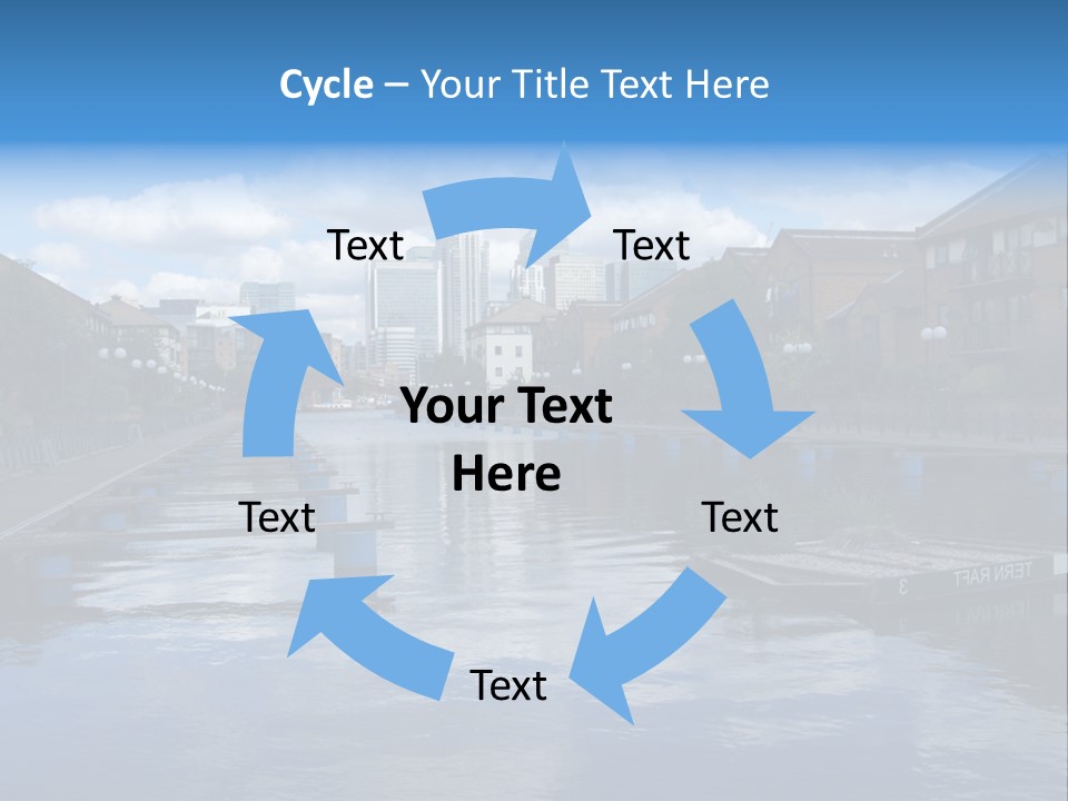 A Large Body Of Water With A City In The Background PowerPoint Template