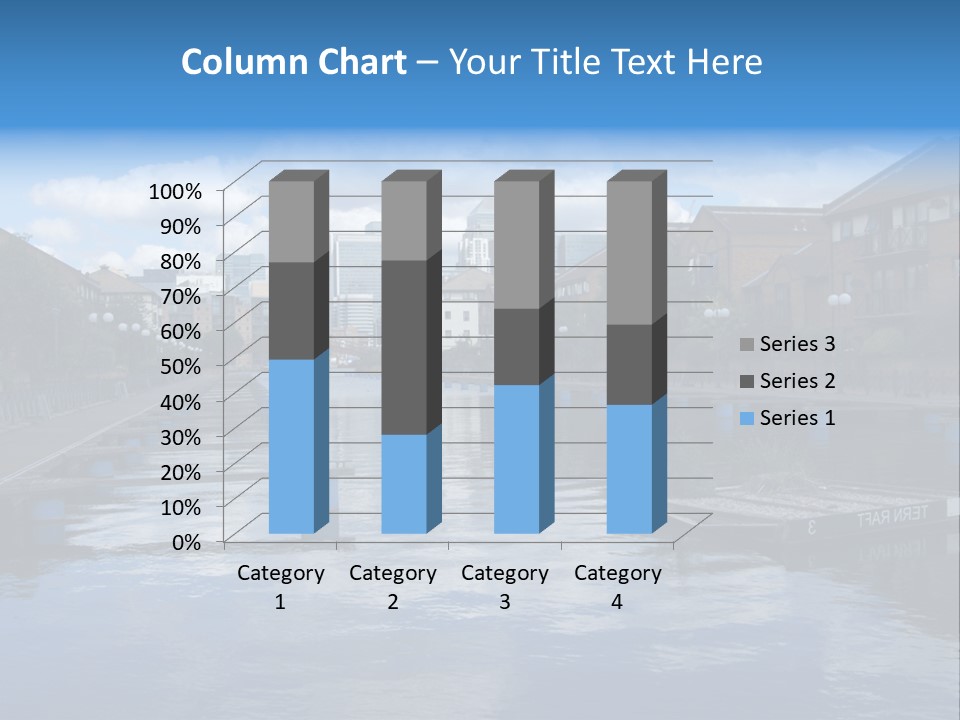 A Large Body Of Water With A City In The Background PowerPoint Template