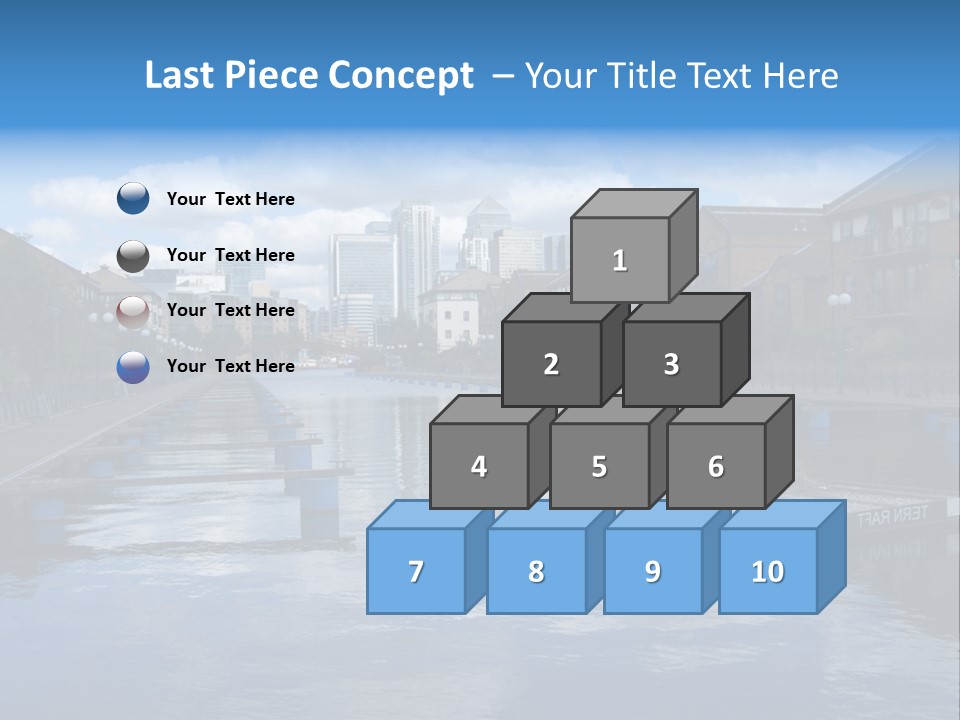 A Large Body Of Water With A City In The Background PowerPoint Template