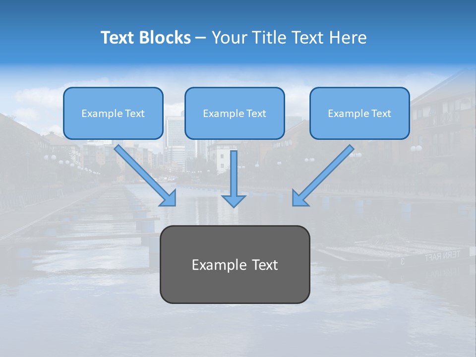 A Large Body Of Water With A City In The Background PowerPoint Template