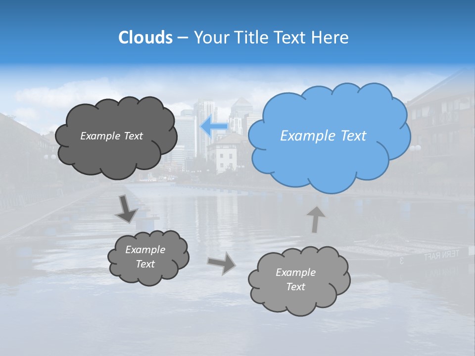 A Large Body Of Water With A City In The Background PowerPoint Template