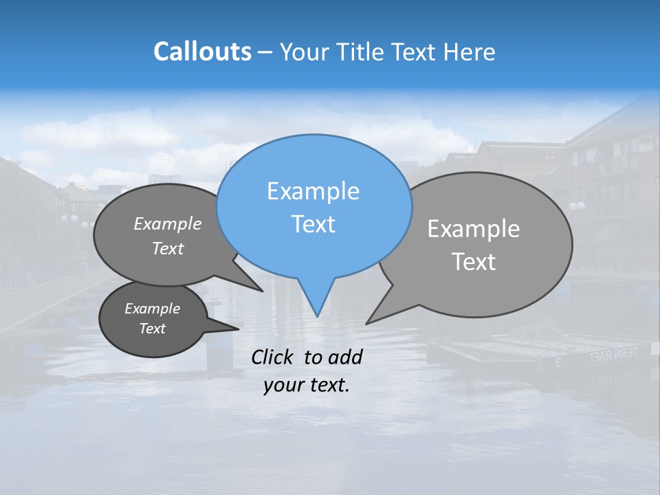 A Large Body Of Water With A City In The Background PowerPoint Template