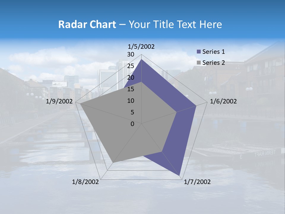 A Large Body Of Water With A City In The Background PowerPoint Template