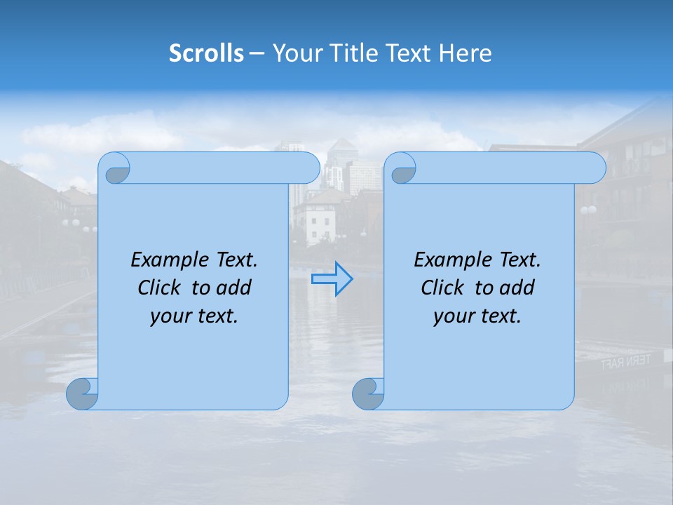 A Large Body Of Water With A City In The Background PowerPoint Template