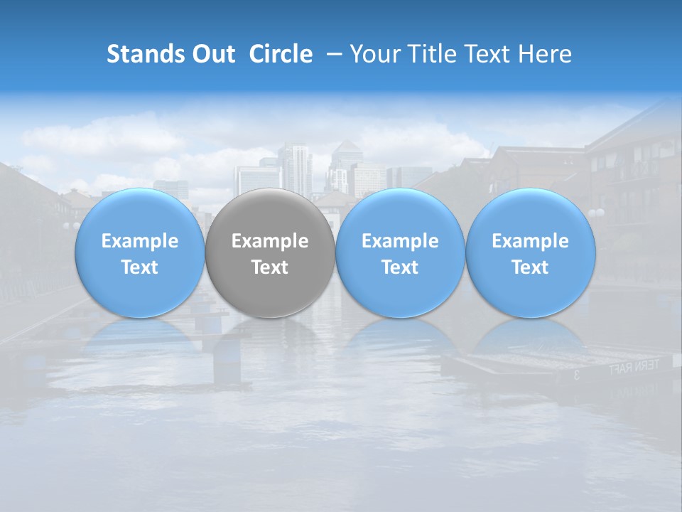 A Large Body Of Water With A City In The Background PowerPoint Template