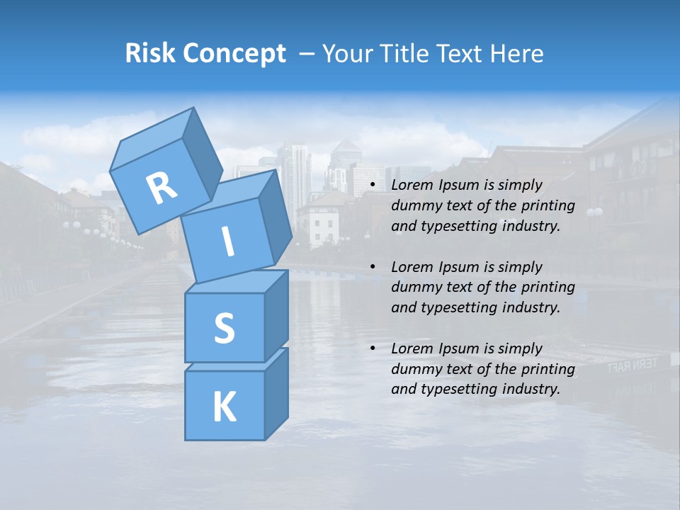 A Large Body Of Water With A City In The Background PowerPoint Template