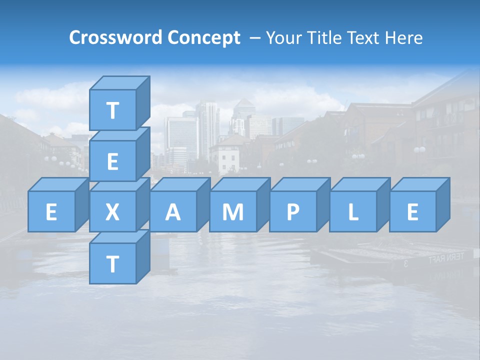 A Large Body Of Water With A City In The Background PowerPoint Template