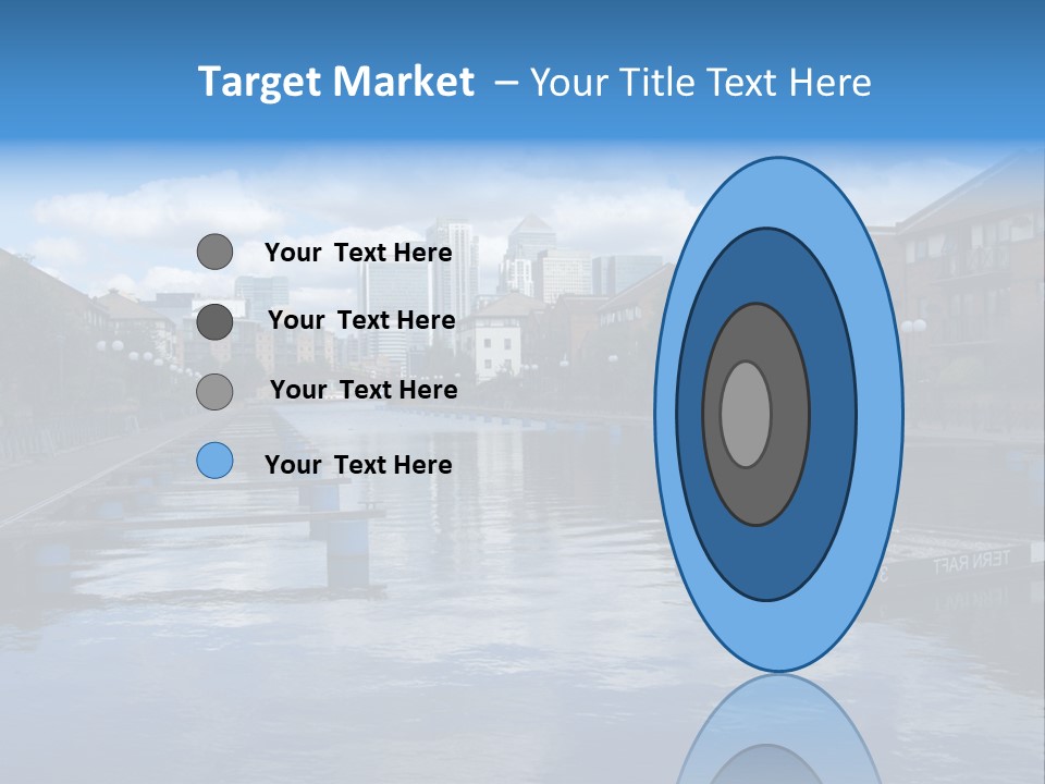 A Large Body Of Water With A City In The Background PowerPoint Template