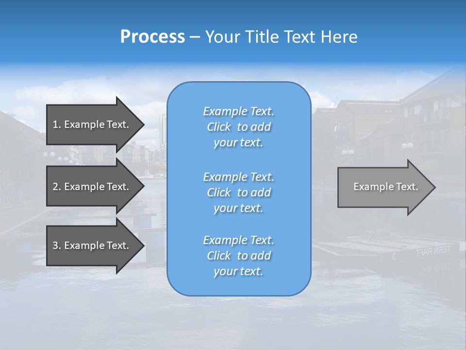 A Large Body Of Water With A City In The Background PowerPoint Template