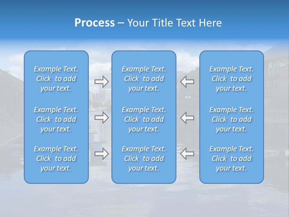 A Large Body Of Water With A City In The Background PowerPoint Template