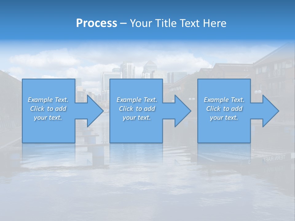 A Large Body Of Water With A City In The Background PowerPoint Template