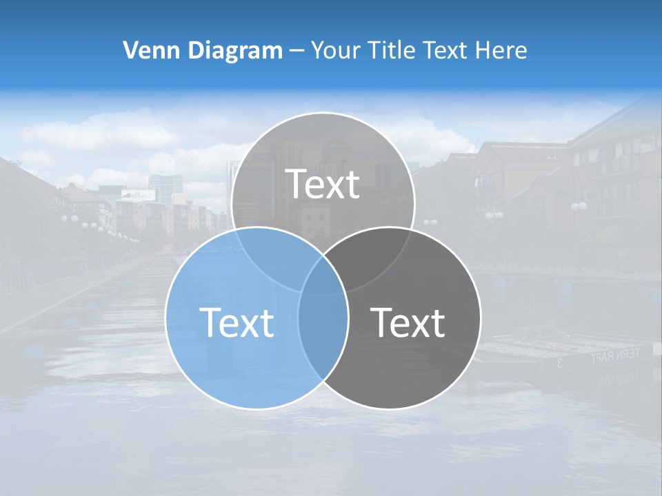 A Large Body Of Water With A City In The Background PowerPoint Template