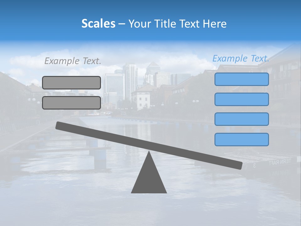 A Large Body Of Water With A City In The Background PowerPoint Template