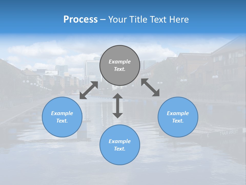 A Large Body Of Water With A City In The Background PowerPoint Template