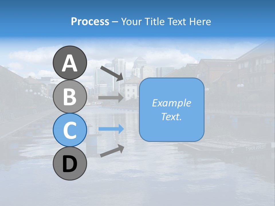 A Large Body Of Water With A City In The Background PowerPoint Template