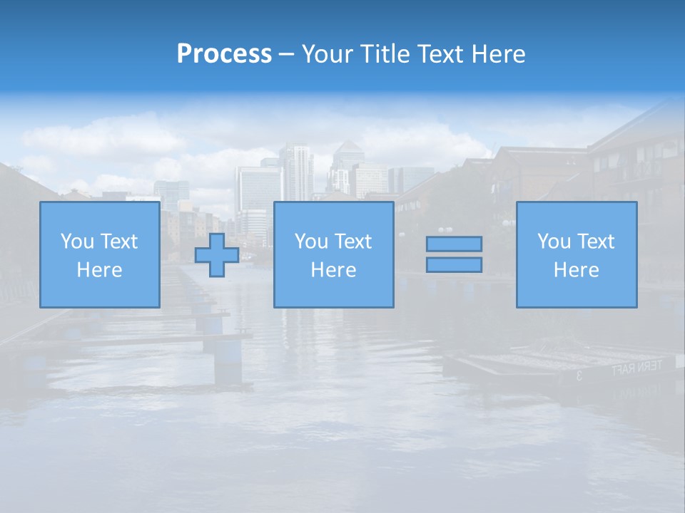 A Large Body Of Water With A City In The Background PowerPoint Template