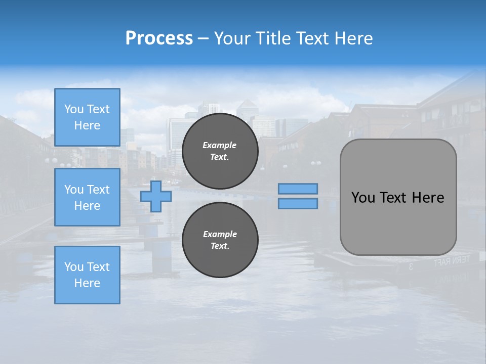 A Large Body Of Water With A City In The Background PowerPoint Template