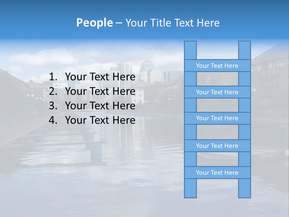 A Large Body Of Water With A City In The Background PowerPoint Template