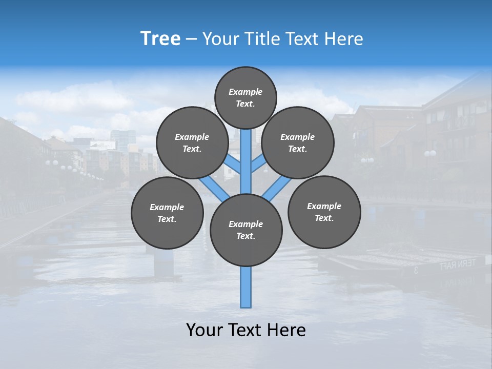 A Large Body Of Water With A City In The Background PowerPoint Template