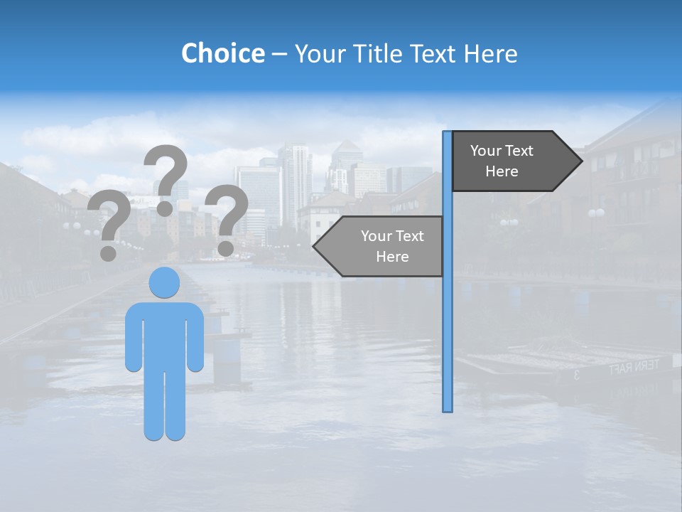 A Large Body Of Water With A City In The Background PowerPoint Template
