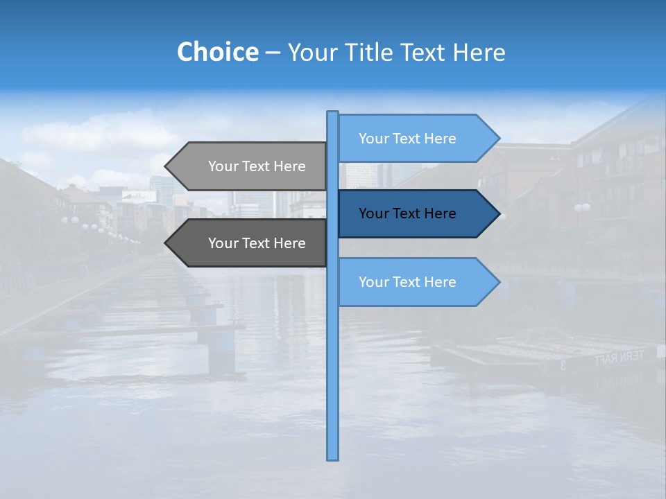 A Large Body Of Water With A City In The Background PowerPoint Template
