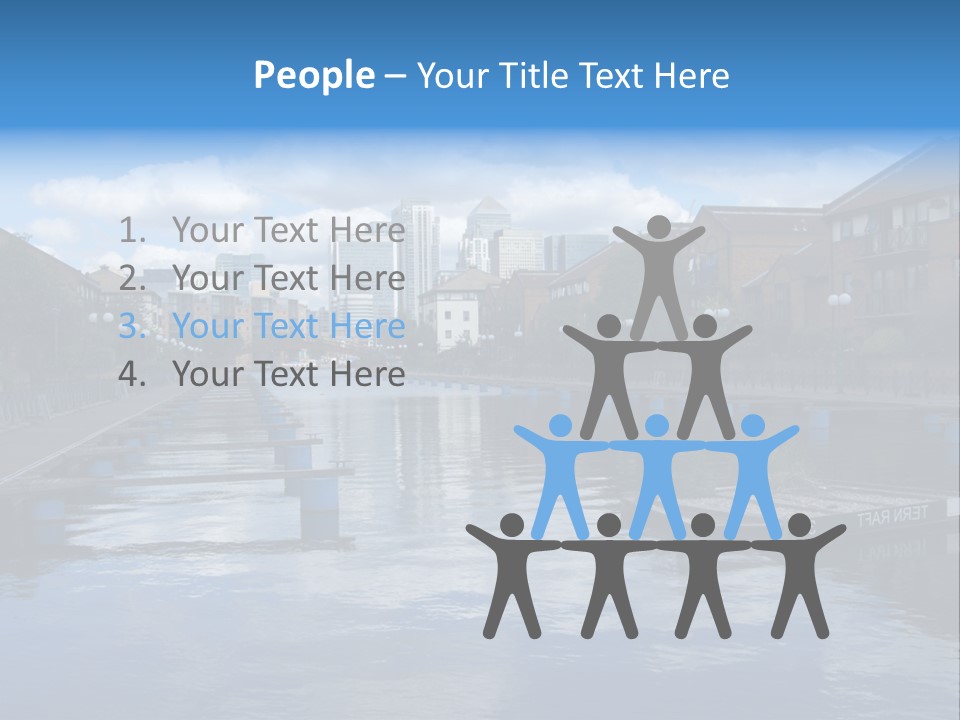 A Large Body Of Water With A City In The Background PowerPoint Template