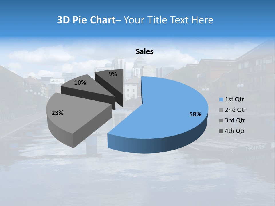 A Large Body Of Water With A City In The Background PowerPoint Template