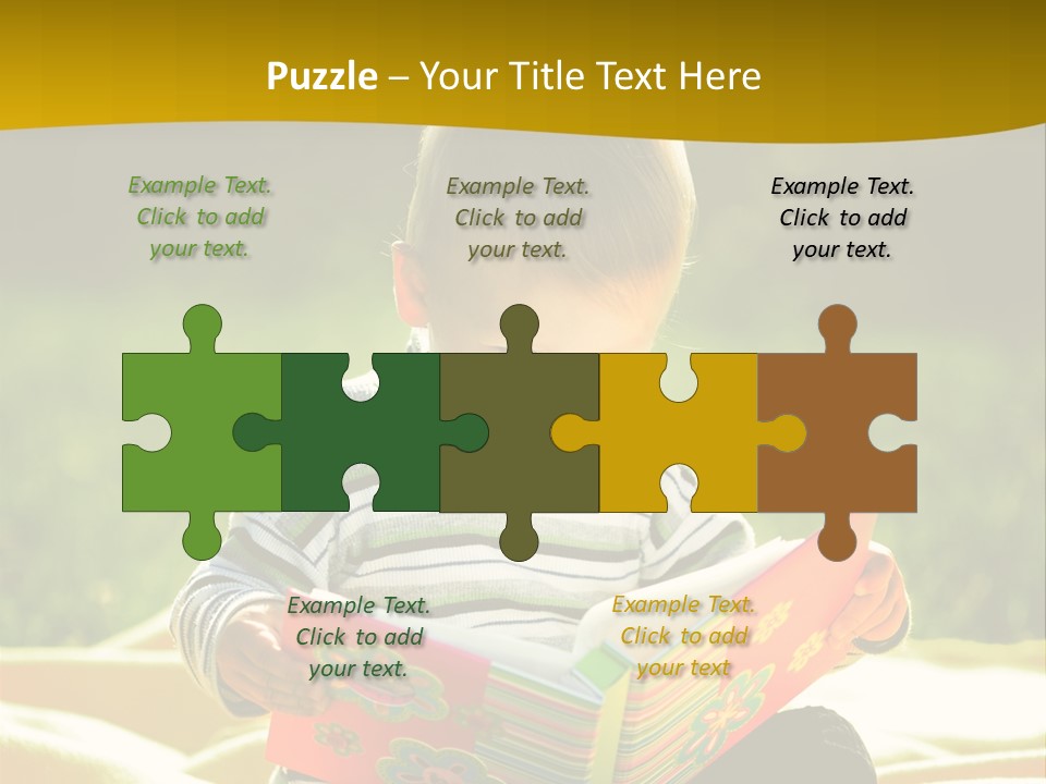 Cute Education Kid PowerPoint Template