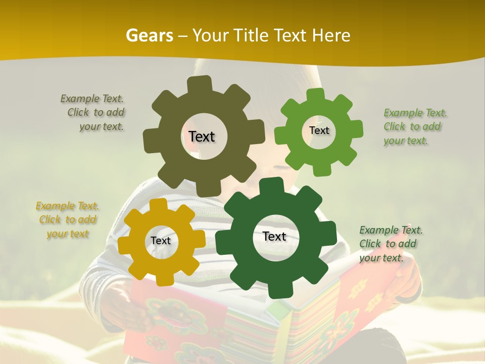 Cute Education Kid PowerPoint Template